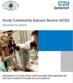 Acute Community Eyecare Service for Somerset leaflet