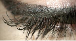 Heavily applied eyeliner can easily mask underlying
