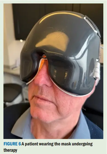 patient wearing mask